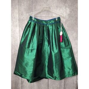 Lake Lady Emerald Green Taffeta Satin Ball Gown Skirt Sz M Formal Derby Wedding